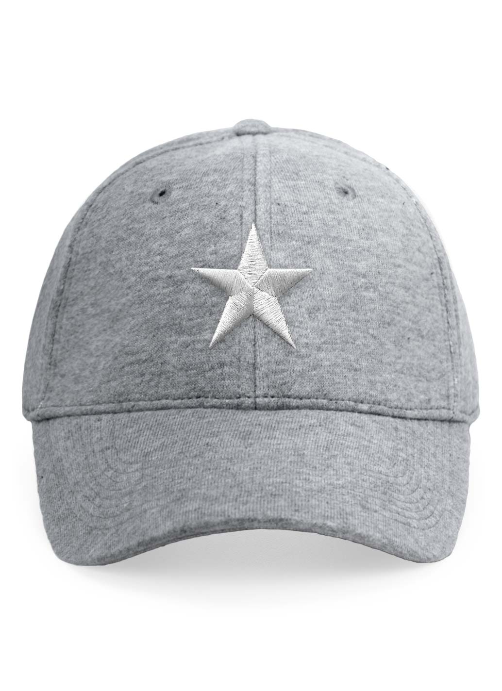 Marl Grey Star Baseball Cap