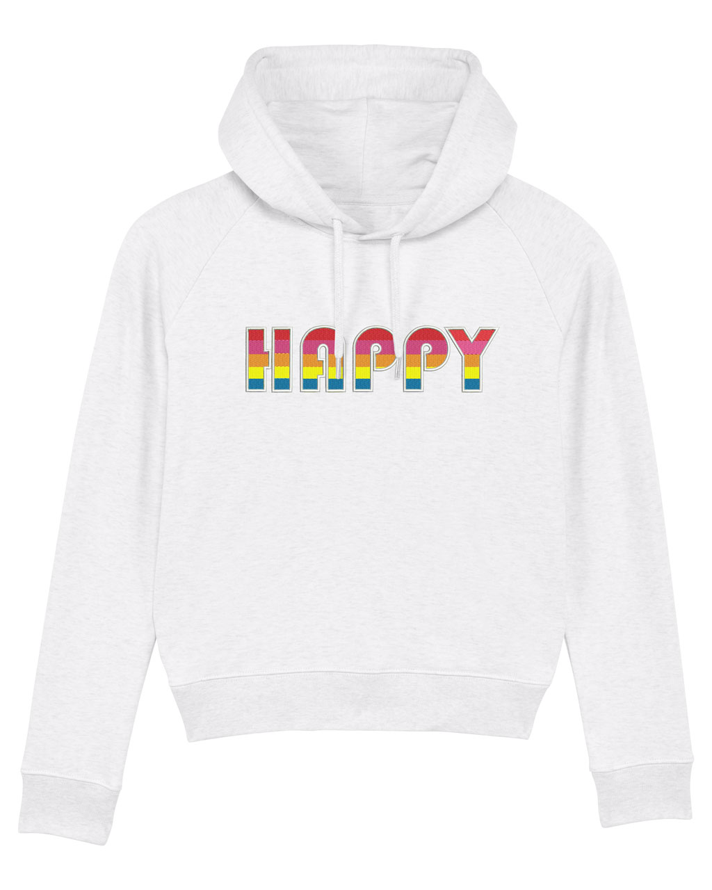 Embroidered HAPPY Hoodie