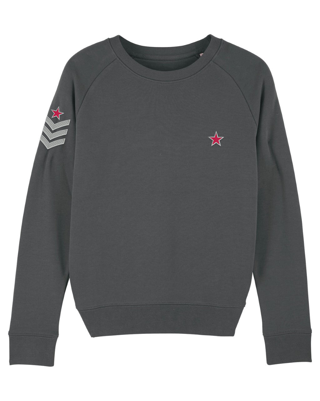 Anthracite Grey Military Sweatshirt - MADE TO ORDER