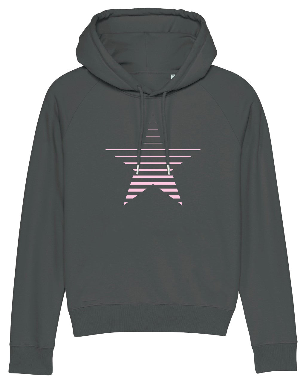 Anthracite Striped Star Hoodie - MADE TO ORDER