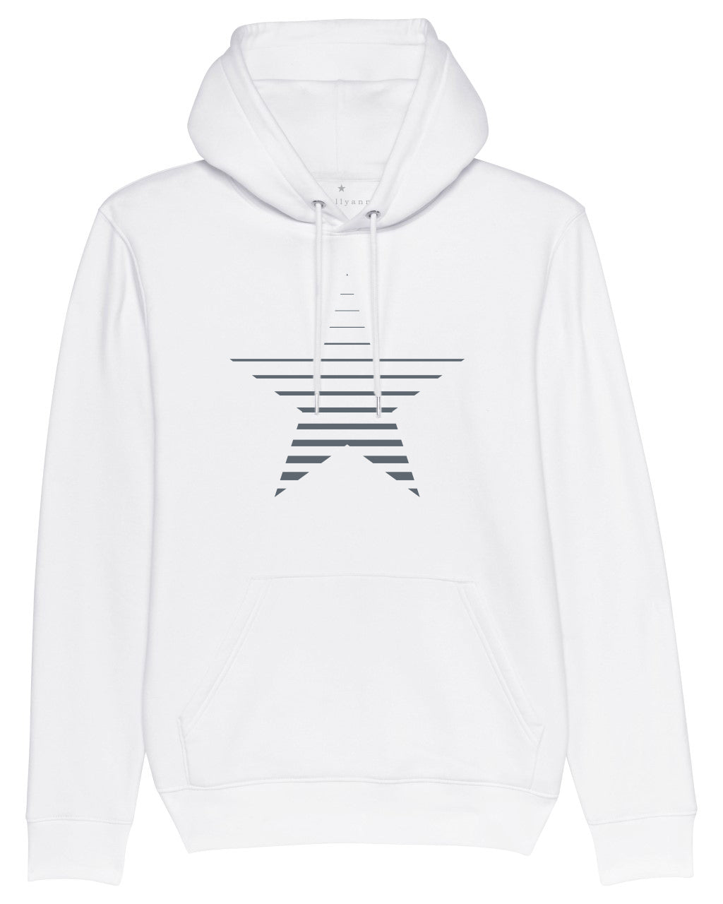 White Striped Star Hoodie - MADE TO ORDER